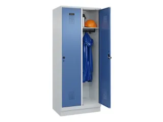 locker,HxBxD 1950x800x500mm,2vak,vak B 400mm,draaigrendel,sokkel - 1