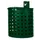 Afvalbak V. Staalplaat 20 Liter Open Uitvoering M. Wandhouder Mosgroen