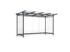 overkapping,v. personen,HxBxD 2600x4380x1510mm,wanden EVG,dak GVG