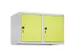 opzetkast,v. locker,2vak.,vak B 400mm,HxBxD 500x800x500mm,draaigrendel