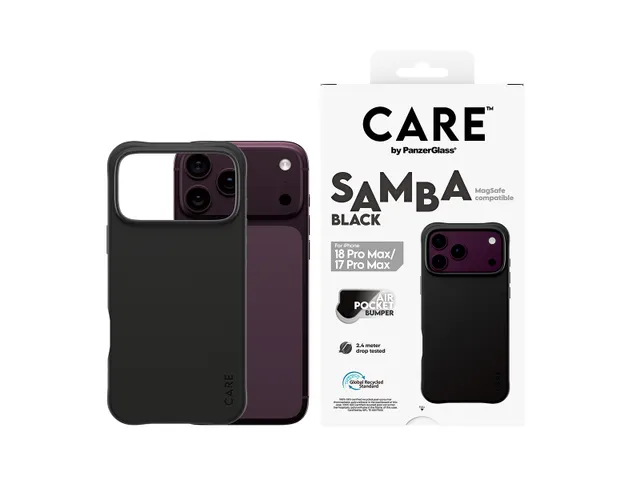 PanzerGlass CARE by Samba Case Black w. MagSafe iPhone 18 Pro Ma