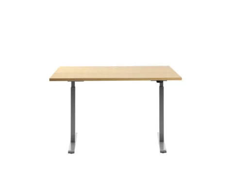 Elektrisch ihv bureau,HxBxD 700-1200x1200x800mm,blad esdoorn