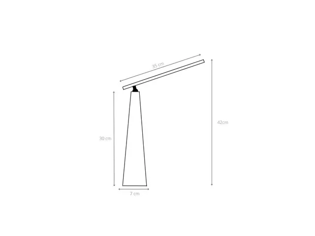 Ledtube draadloze LED bureaulamp 4W wit oplaadbaar