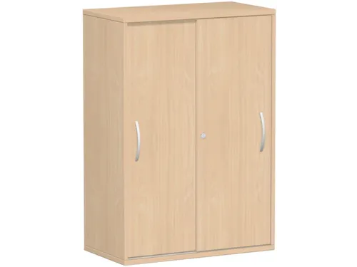 kantoor-schuifdeurkast HxBxD 1182x800x425mm hout beuken 2 OH