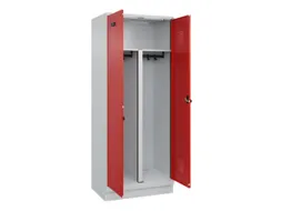 PBM-locker,HxBxD 1950x800x500mm,2vak,vak B 400mm,draaigrendel