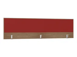 opzetpaneel,v. bureau,aanbouw achter,B 2000mm,NT-cherry,BN4011-rood