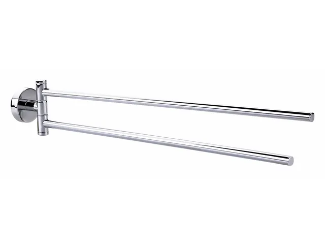 Handdoekhouder Tesa Smooz 40317 Chroom zelfklevend met 2 armen