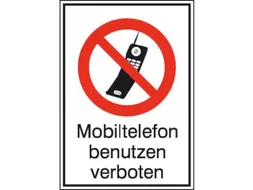 verbodsbord,Gebruik mobiele telefoon verboden,aluminium gemerkt