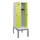 locker met bank,HxBxD 1950x600x815mm,2vak,vak B 300mm,draaigrendel