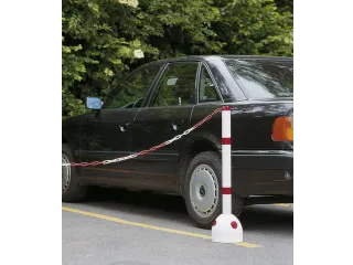 Parkeerpaddestoel Ø 225Mm H 900Mm Met Paal Wit - 2