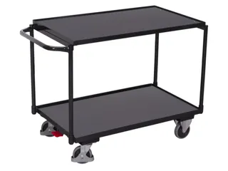 tafelwagen,draagverm. 250kg,2etage(s),laadvl. LxB 835x490mm,houtetage - 2