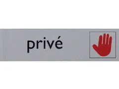 Infobord pictogram Privé 165x44mm