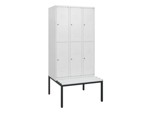 Dubbeldekse dekenkist,HxBxD 1950x900x815mm,3x2vak.,vak B 300mm