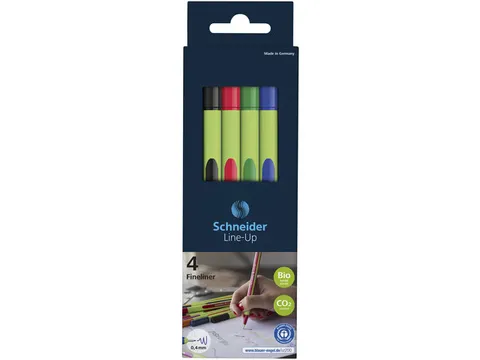 Fineliner Schneider Line-Up 0,4mm assorti 4 pcs