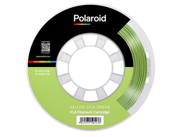 3D Filament Polaroid PLA Universal 250g Deluxe Zijde groen | 3dprinterfilamenten.nl