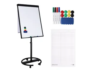 BRASQ Flipover Mobiel Deluxe 70x100cm Magnetisch Zwart met accessoires - 1