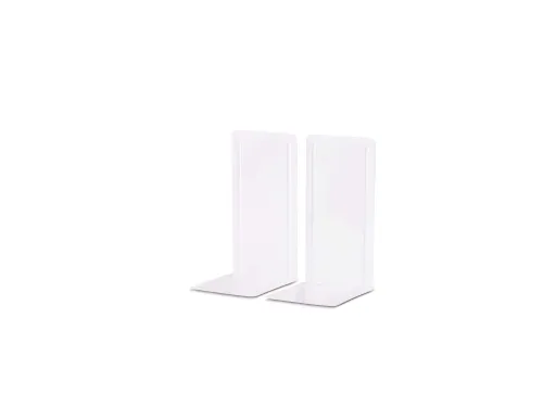 Boekensteun MAUL Pro 140x120x240mm set 2 staal wit
