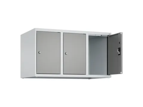 opzetkast,v. locker,3vak.,vak B 300mm,HxBxD 500x900x500mm,cilinderslot