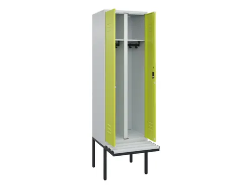 locker voor scheiding van kleding,HxBxD 2120x600x815mm,2vak
