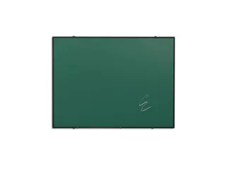Krijtbord 90x120cm Groen Emaille Softline 8mm Zwart profiel - 1