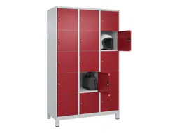 lockerkast,HxBxD 1950x1200x500mm,3x5vakken,vak B 400mm,cil.-slot