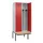 locker met bank,voor scheiding van kleding,HxBxD 2120x800x815mm,2vak