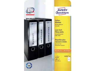 Avery L4761-25 Rugetiket 61x192mm Zelfklevend Wit 100 stuks - 7