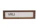 Premium Schuifbord Donker Houtlook Wit Niet Storen 150x40mm