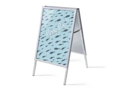 Stoepbord A1 complete set met print "Verse Vis"