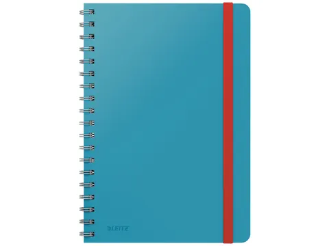 Notitieboek Leitz Cosy B5 lijn spiraal blauw