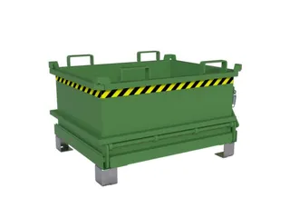 mini-bodemklepcontainer,HxLxB 625x800x1000mm,0,24m³,inrijbeugel,staal - 2