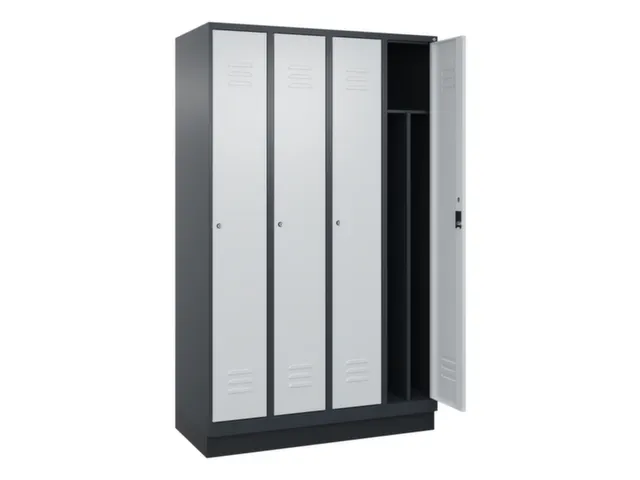 locker voor scheiding van kleding,HxBxD 1950x1200x500mm,4vak