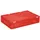 Euronorm Stapelkrat Pe 130x600x400mm 23l Met Deksel Rood