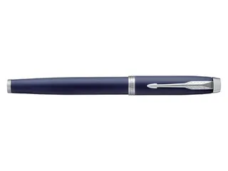 Rollerpen Parker IM Matte blue CT Finish Fijn Zwarte inkt - 6