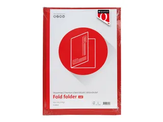 Vouwmap Quantore A4 ongelijke zijde 230gr rood - 4