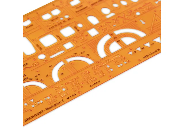 Sjabloon Standardgraph architect werkplan 1, 1:50