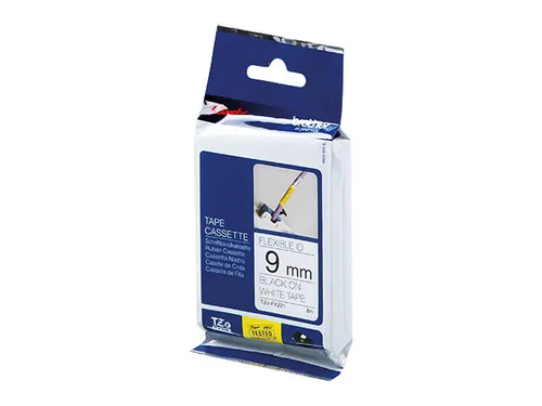 Lettertape Brother P-Touch Tze-Fx221 9Mm Zwart Op Wit