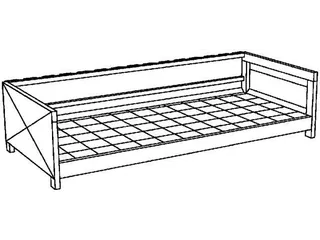 Vatencontainer 830x3130x1390mm Max. 10x200l 1 Vakniveau Opvangbak 450l - 2