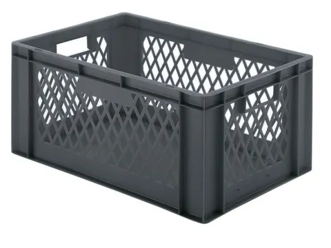 Euronorm-Stapelbak 61l H X L X B 320x600x400mm Grijs