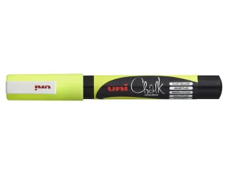 Krijtstift Uni-ball rond 0.9-1.3mm fluor geel - 5