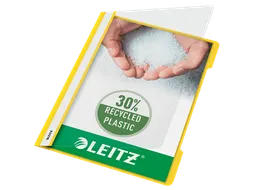 Snelhechter Leitz 4191 standaard A4 geel 30% gerecycled plastic