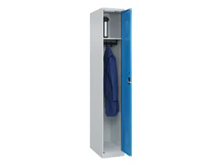 locker,HxBxD 1850x300x500mm,1vak,vak B 300mm,cil.-slot,staand op vloer - 1