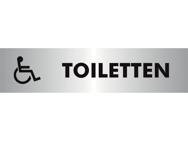 Pictogram Toiletten Voor Andersvaliden | AanAfwezigheidsbord.nl