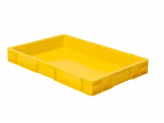 Euronorm-stapelbak 14.5l 75x600x400mm Wanden/bodem Gesloten Geel