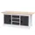 werkbank met opbergruimte,HxBxD 859x2000x750mm,multiplexblad