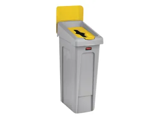 Deksel Rubbermaid Slim Jim Recyclestation inwerpopening voor gemengde - 3
