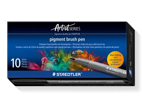 Brushpen Staedtler PigmentArts Intens zwart 1.0mm