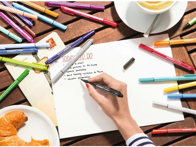 Viltstift STABILO pointMax 488/8 medium assorti pastel etui à 8 stuks