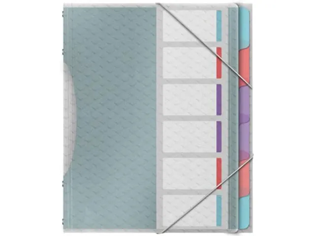 Colour'Breeze sorteermap PP A4 6 tabs assorti