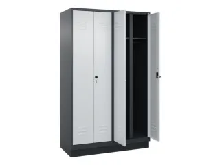 locker voor scheiding van kleding,HxBxD 1950x1200x500mm,4vak - 2